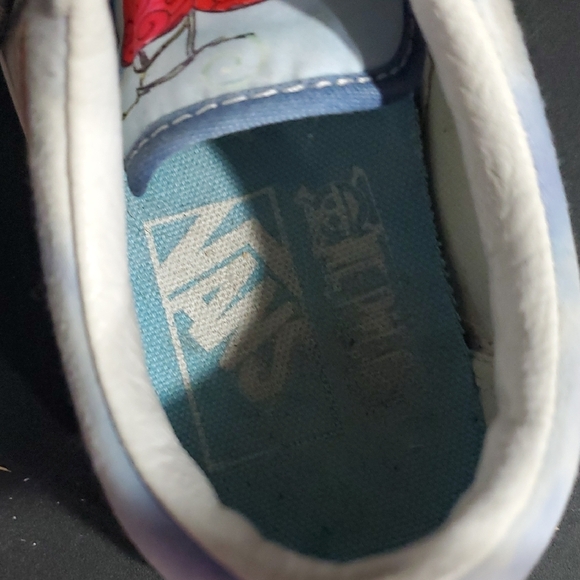 Vans Blue and White Vintage Devil Fruit Sneakers - Picture 3 of 12